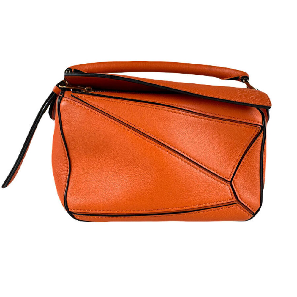 Loewe Puzzle Leather Shoulder Bag Orange